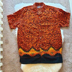 Y2K The Original Cascade Oversized Short Sleeve Button Down Shirt